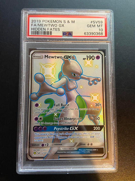 MEWTWO GX SV59 PSA 10